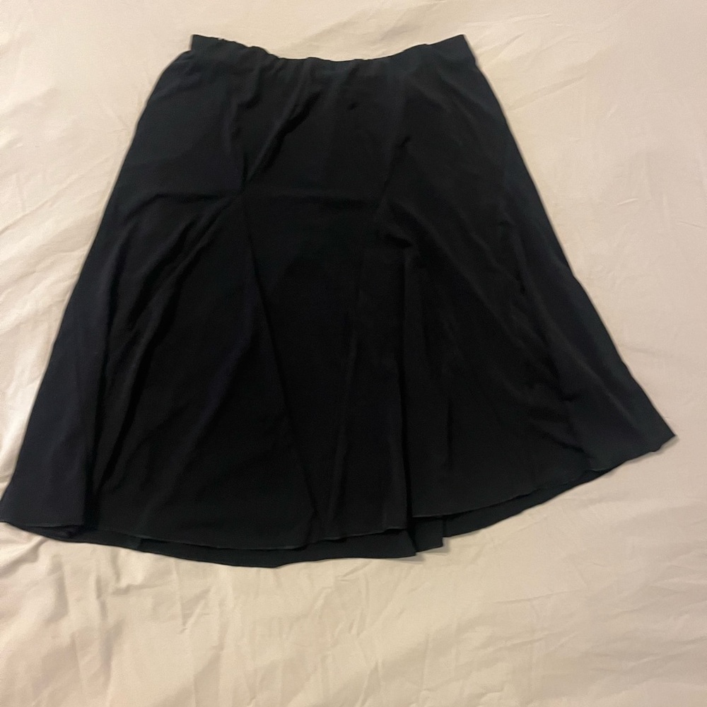 Black midi skirt